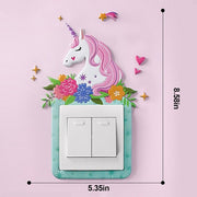 3D Unicorn Switch Sticker