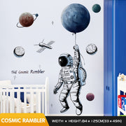 Space theme astronaut wall sticker home decor