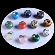 1PC natural stone crystal rose