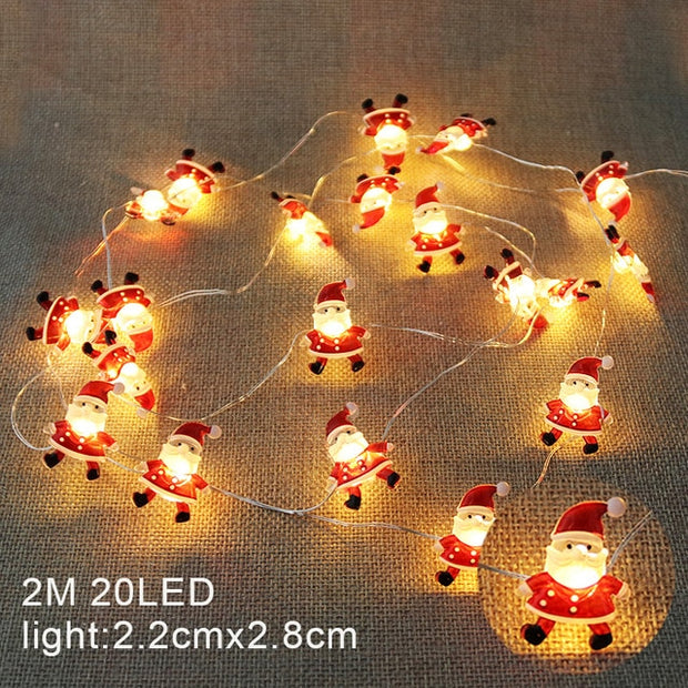 Santa Claus Snowflake Tree LED