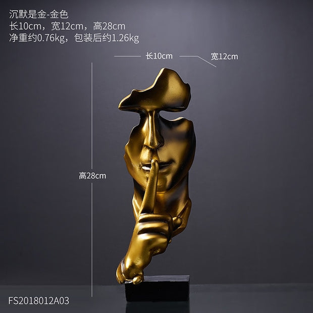 Modern home decoration accessories for living Thinker Mask