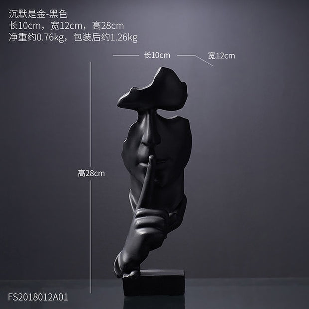 Modern home decoration accessories for living Thinker Mask