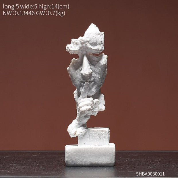 Modern home decoration accessories for living Thinker Mask