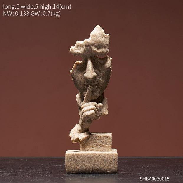 Modern home decoration accessories for living Thinker Mask