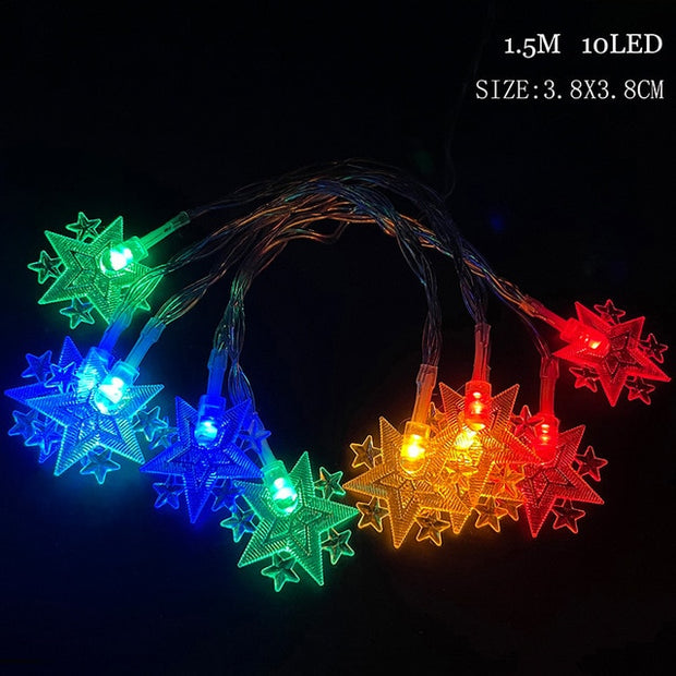 Santa Claus Snowflake Tree LED