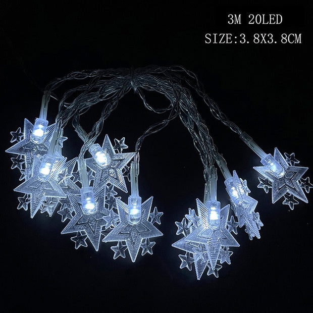 Santa Claus Snowflake Tree LED