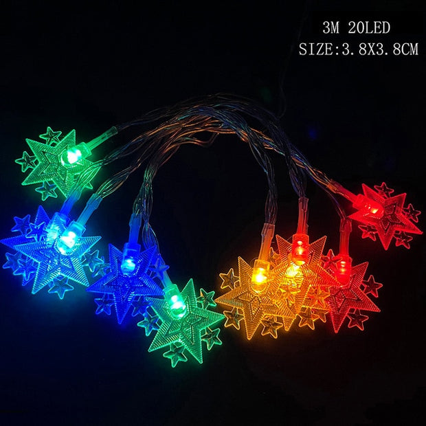 Santa Claus Snowflake Tree LED