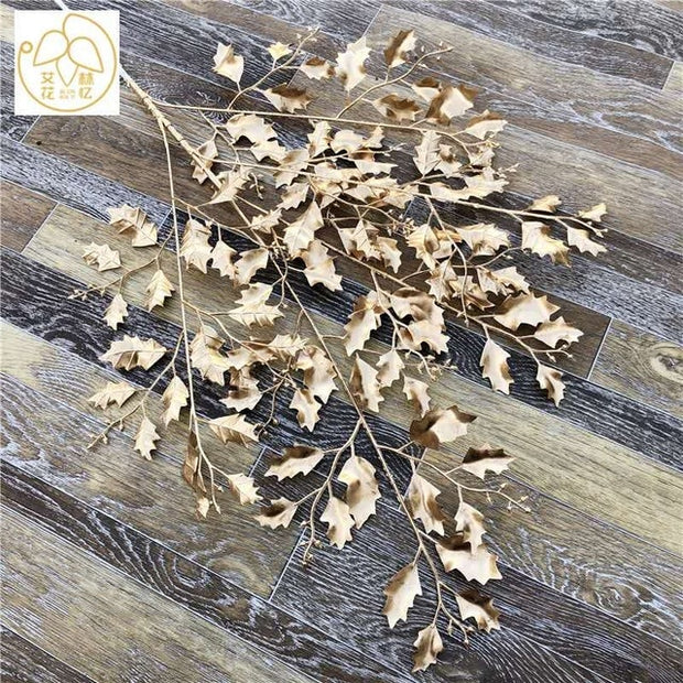 Artificial Golden Palm Leaves