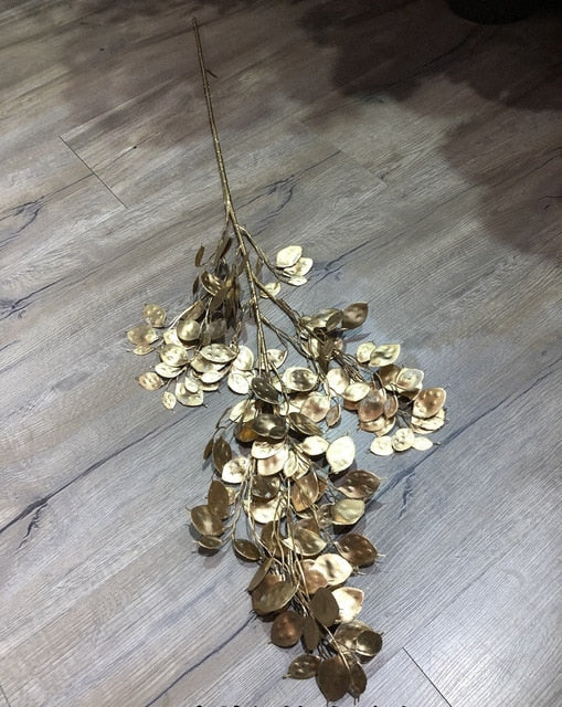 Artificial Golden Palm Leaves