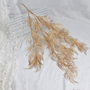 Artificial Golden Palm Leaves