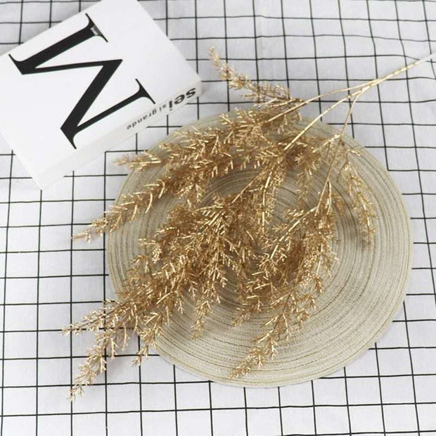 Artificial Golden Palm Leaves