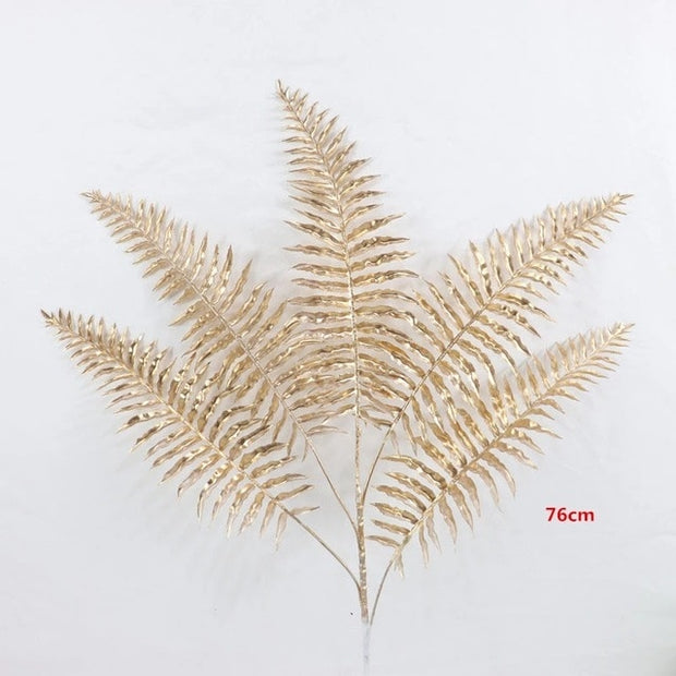 Artificial Golden Palm Leaves