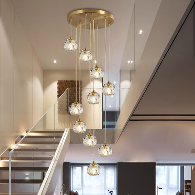 Nordic Crystal LED Pendant Lamp for Living Dining