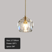 Nordic Crystal LED Pendant Lamp for Living Dining