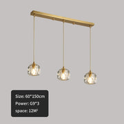 Nordic Crystal LED Pendant Lamp for Living Dining