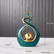 Ceramic Abstract Sculpture Office Desk Decoration