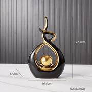 Ceramic Abstract Sculpture Office Desk Decoration