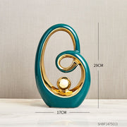 Ceramic Abstract Sculpture Office Desk Decoration