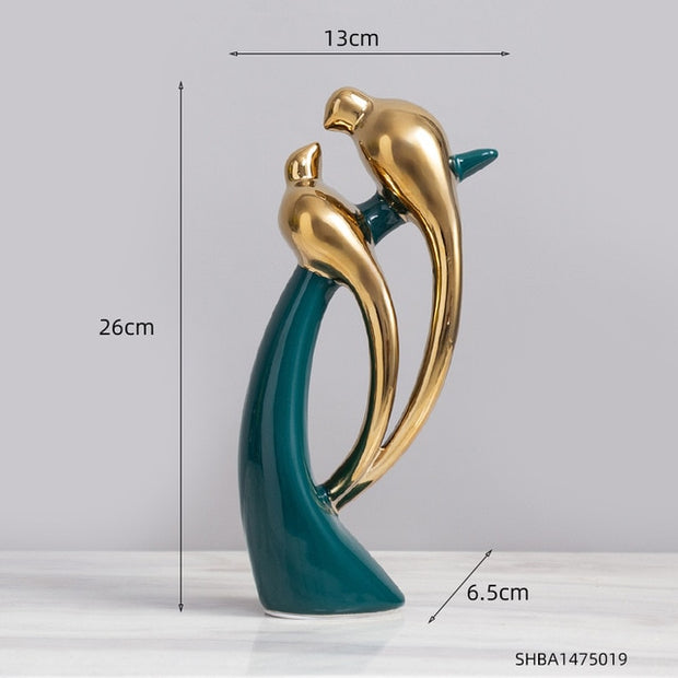 Ceramic Abstract Sculpture Office Desk Decoration