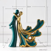 Ceramic Abstract Sculpture Office Desk Decoration