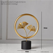 Nordic Decoration Home Golden Ornaments Leaf