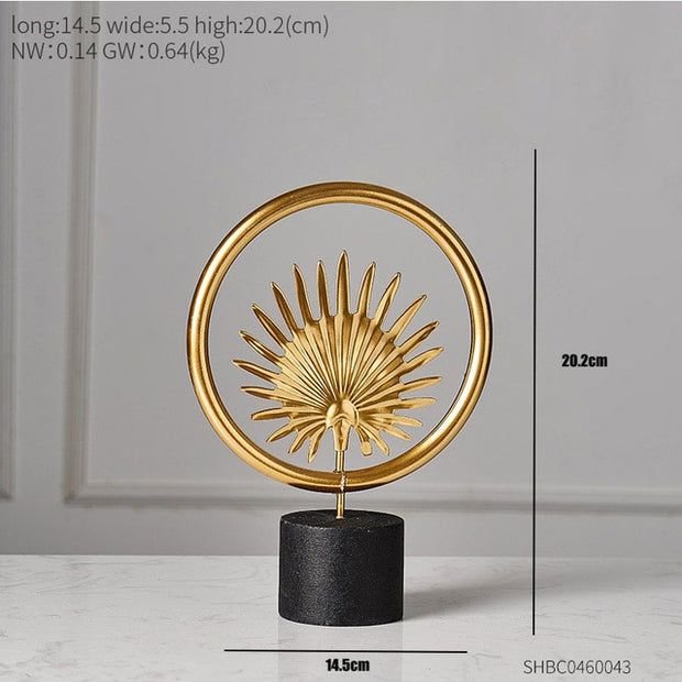 Nordic Decoration Home Golden Ornaments Leaf