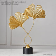 Nordic Decoration Home Golden Ornaments Leaf