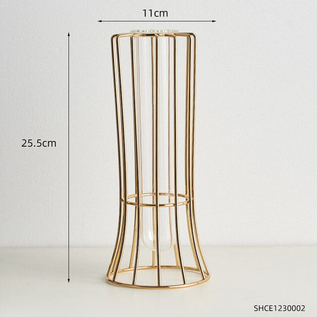 Nordic Decorative Vase Wrought Iron Ceramic Vase