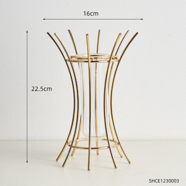 Nordic Decorative Vase Wrought Iron Ceramic Vase