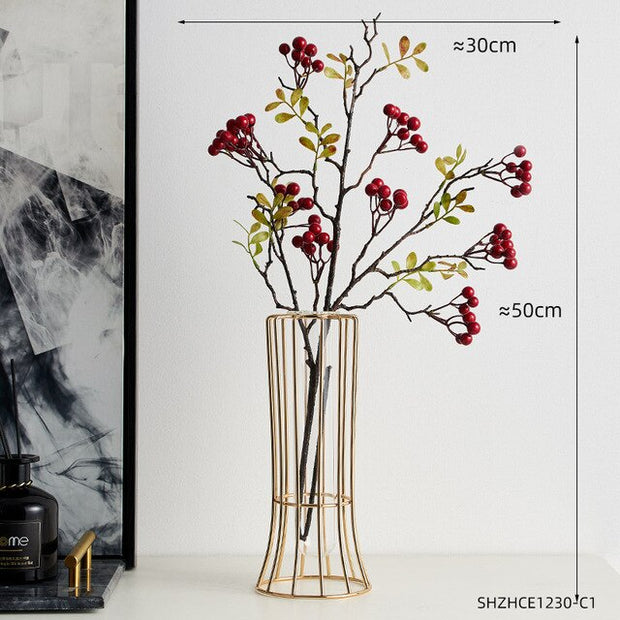 Nordic Decorative Vase Wrought Iron Ceramic Vase