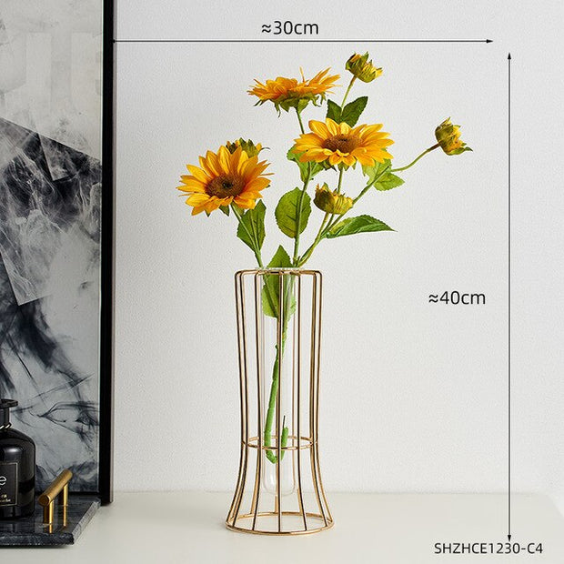 Nordic Decorative Vase Wrought Iron Ceramic Vase