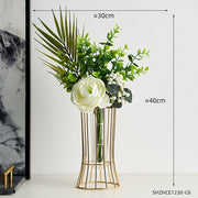 Nordic Decorative Vase Wrought Iron Ceramic Vase