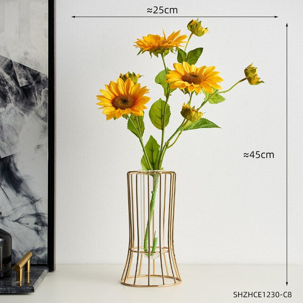 Nordic Decorative Vase Wrought Iron Ceramic Vase