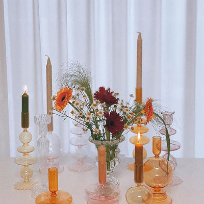 Glass Candle Holder For Home Decor